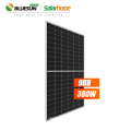 Bluesun 350w 360w solar panel 12v mono 380w monocrystalline for prefab house